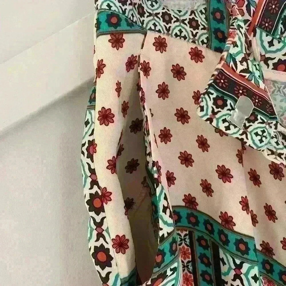 ZARA PRINTED PALAZZO TROUSERS size XS  NWOT - Picture 7 of 10